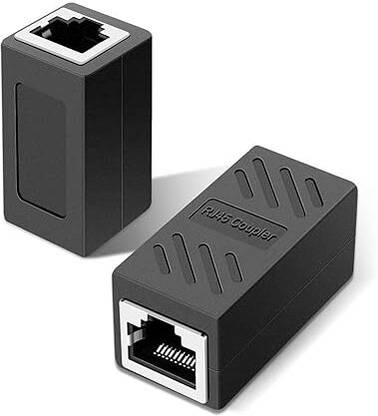 ALRITO RJ45 Coupler LAN Coupler Ethernet Adapter Female to Female Connector (Pack -1) Wired Ethernet Lan Adapter compatible with Windows, Mac