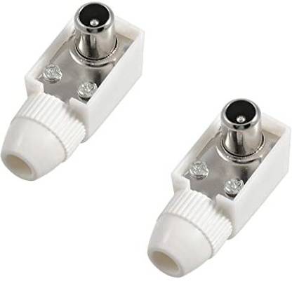 Sage TV PIN Male TV RF Coaxial Plug Connector Cable Wire Jointer Plastic RF Connectr Wire Connector