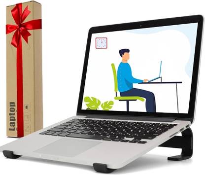 AMEXTRON Adjustable Portable Aluminum Laptop up to 15.6" - Adjustable Height Portable Ergonomic Design Multifunctional All Laptops Tabletop Laptop Stand for Desk Laptop Stand