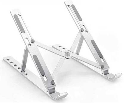 WoodyBox Height Adjustable Lifter Portable Aluminium for Office (Original Aaks Solution) Woodybox_001 Aluminium Desk Stand Laptop Stand with Adjustable Height Compatible with 26 - 35 cm Laptops