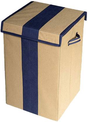 Mteaser 68 L Beige, Blue Laundry Basket