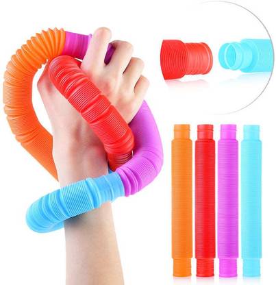 SPKART Pop Tube Fidget Toys Learning Pipe Stress Anxiety Relief Sensory Bendable Toy