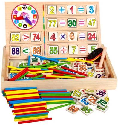 Little Mind Wooden Mathematics Learning Toy Kid Educational Math Calculate Game Toys