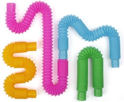 Quadrants Pop Tube 5 Pcs Fidget Toy Sensory Soft Toys Ring Connection Pop it