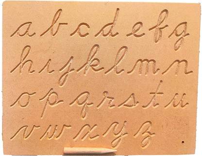 FORSIKHA Small Alphabet Learning Slate Cursive Handwriting Pratice Board Tracing Tablet