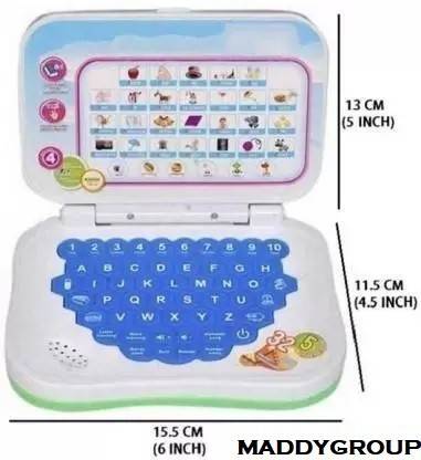 MADDYGROUP Kids Mini Laptop ABC,123 with Sound|Educational Digital Mini Learning Laptop Toy