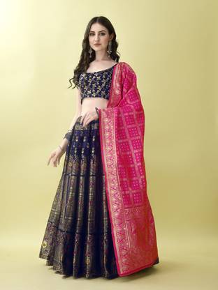 SWAMI STUDIO Embellished Semi Stitched Lehenga Choli