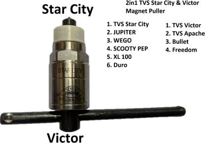 Tooltastic 10in1 TVS Star City & TVS Victor , Apache Magnet Flywheel Puller Lever Tool