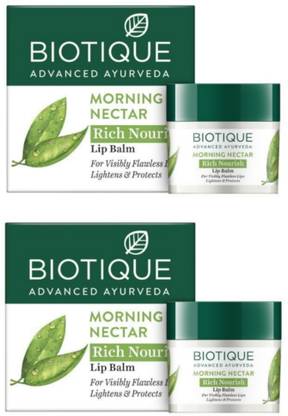 BIOTIQUE Morning Necatr Rich Nourish Lip Balm 12g Morning Nectar