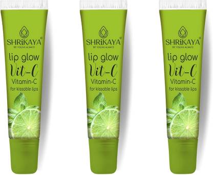 Shrikaya Lip Balm 10gm Vitamin C Moisturizing & Hydrating Lip Care Vitamin C Flavor lemon