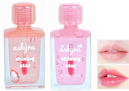 Ashyra Shining Star Lip Gloss – Hydrating Gloss with Light Sparkle (Pack of 2)
