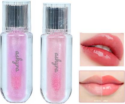 Ashyra Pink Lip Gloss – Ultra Glossy Finish with Subtle Sparkle (Pack of 2)