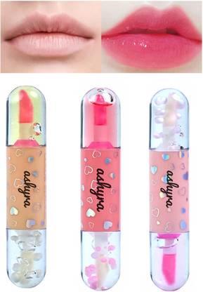 Ashyra 2-in-1 Capsule Lip Gloss for Kids – Peach Tint with Hydrating (Pack of 3)