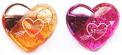 DAIMANPU Pack of 2 Heart Shaped Lip Gloss for Chapped Lips Hydrating and Plumping