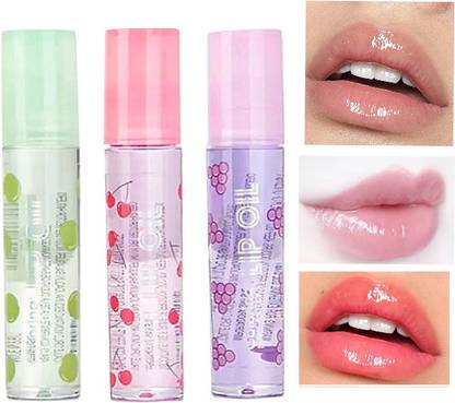 Ashyra Roll-On Shine Lip Oil – Non-Sticky Hydrating Formula (Pack of 3)