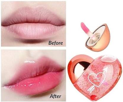 YELGO Heart Shaped Lip Gloss Tint For Women/Girls | Long Lasting Pack of 1