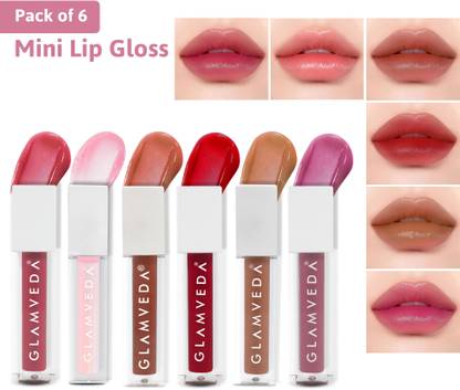 GLAMVEDA X Rashami Desai's Best Of 6 Mini Lip Gloss Collection