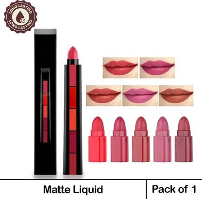 VAGONS Velvet Matte Ultra Smooth 5 in 1 Lipstick 5in1