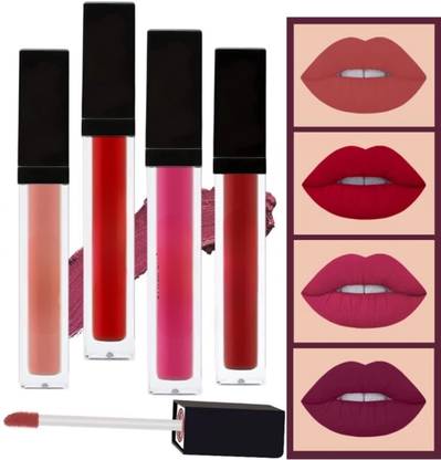 Earthcon Matte Lip Gloss Set, Long Lasting and Non-Sticky Lip