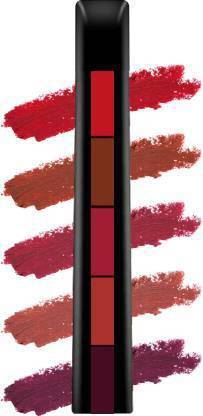 FOZZBY COLOUR Girl 5 in 1 Matte Lipstick RED Waterproof and Long Lasting (Multi 7.5 g)