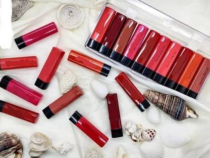 YELGO Waterproof Long lasting Mini Matte Lipstick Multicolor set of 10