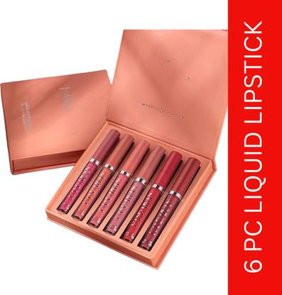 Sajuma Beauty Bold & Beautiful Liquid Lipstick 6pc Collection