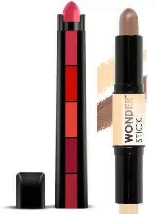Toberer combo of 5 in 1 Red lipstick and 1 contour stick (2 Items in the set)