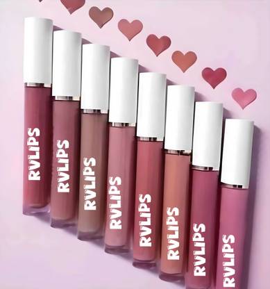 RVLIPS Non Transfer Lip Color |Matte Texture|12Hrs Waterproof|True Color|Smudge Proof
