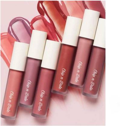 हर्बल प्लैनेट Matte Lipsticks Red & Nude Pack Of 8