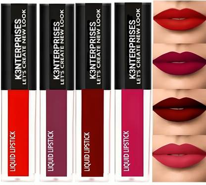 K3NTERPRISES Non Transfer Insta Beauty Waterproof Longlast Sensational Liquid Matte Lipstick