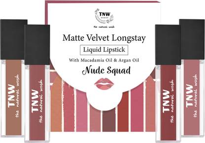 TNW - The Natural Wash Matte Velvet Longstay Liquid Lipstick Mini - Nude Squad