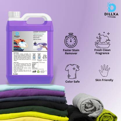 dillxa Designer Detergent Opulent Cleaning Solution - 10 Liter Lavender Liquid Detergent
