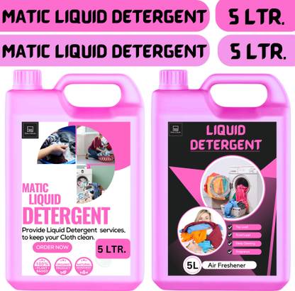 BLISS & BLUSH 10L Matic Plant Laundry Top Load 10L-Detergent Multi-Fragrance Liquid Detergent