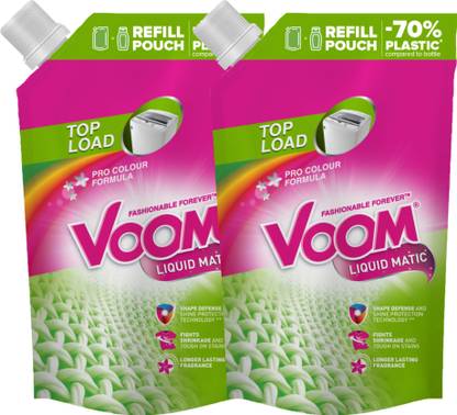 Voom Matic Laundry Refill Pouch Top Load Fresh Liquid Detergent