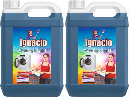 IGNACIO Washing machine liquid detergent top load and front load (blue 10 ltr) Multi-Fragrance Liquid Detergent