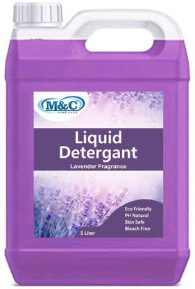 M&C Liquid Detergent Booster Removes Stains, Whitens Whites and Brightens Colors Lavender Liquid Detergent