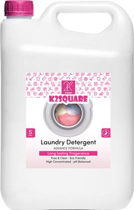 K2SQUARE Laundry Detergent Ultra Concentrated High Efficiency , Original Scent (Pink) Rose Liquid Detergent