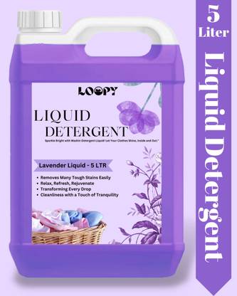 Loopy Color-Safe Laundry Detergent Suitable for Top-Load - Front-Load Washing Machine Lavender Liquid Detergent