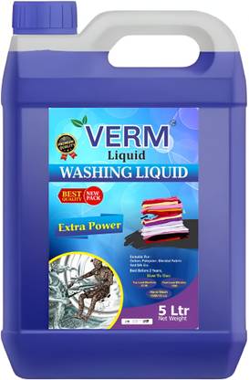Verm Top load and Front Fresh Liquid Detergent Jasmine Liquid Detergent
