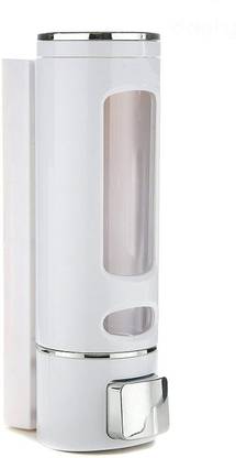 Senkiddpro Wall Mounted Liquid Soap Dispenser for Home, Office, Bathroom & Kitchen(White) 395 ml Soap, Liquid, Shampoo, Conditioner, Foam, Gel, Lotion Dispenser