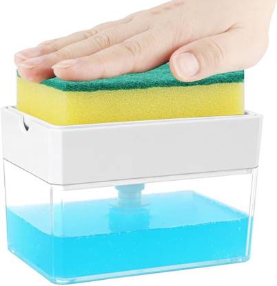 Silk Route Impex Soap Dispenser With Sponge 380 ml Liquid Dispenser