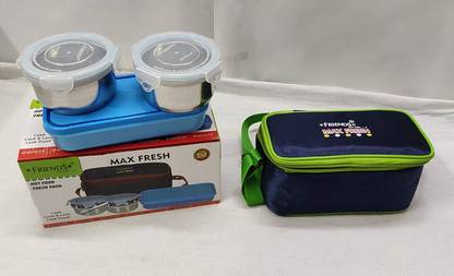 Inext Friends Max Fresh Food Lunch Box, Set of 3 - Assorted Color 3 Containers Lunch Box