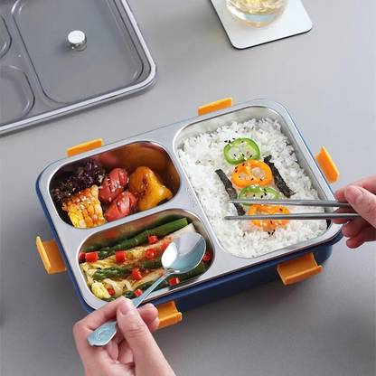 HPHCRAFTT Bodybuilding Meal Prep Lunch Box - 6 Compartments for Macros Tracking 3 Containers Lunch Box