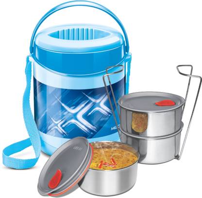 MILTON ECONA DELUXE 3 TIFFIN (BLUE) 3 Containers Lunch Box