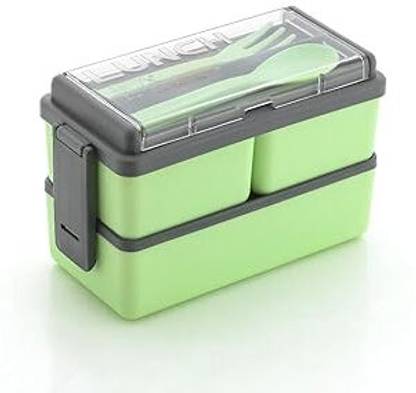 Cookzella 3 Compartment Leak Proof Lock System Lunch Box for Office and Lunch Box for Kids 3 Containers Lunch Box