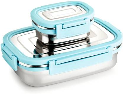 MITHALI Stainless Steel Tiffin Lunch Box 2 Containers Lunch Box