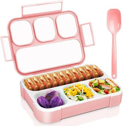 Givni Mart Leak Proof Lunch Box Reusable Microwave 4 Containers Lunch Box