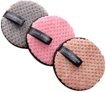 KitchenFest Reusable Washable Rounds Makeup Remover Pads Face Cleaning Sponge Makeup Remover