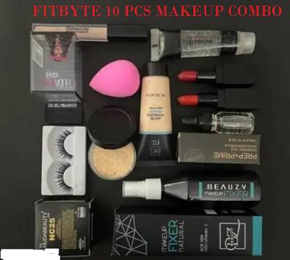 FITBYTE Perfect Face Makeup Combo Set For Women & Girls (10 Items in the set)