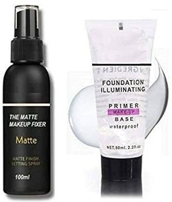 Beaulip Trending Fixer combo with Primer Foundation Luxury Primer - 150 ml (Transparent)